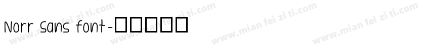 Norr Sans font字体转换